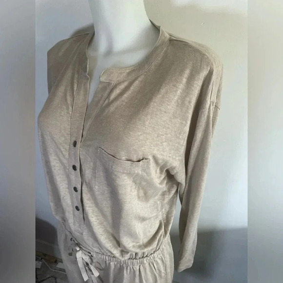 The Company Store women's 100% Linen Pocket Dress Size Medium NWT Lagenlook 0079 - Picture 2 of 11